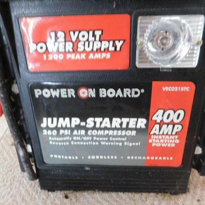 12V 400 Amp Jump Starter and 260 PSI Air Compressor