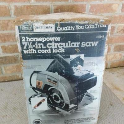 New in Box Craftsman 7.25 Circular Saw