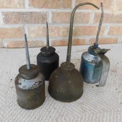 Set of Four Oil Cans