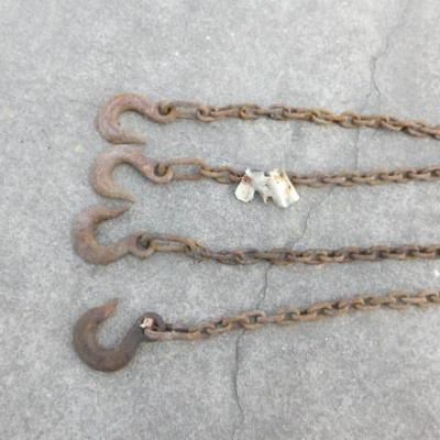 Set of Four Farm Chains with End Hook 52