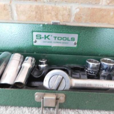 Set of S-K Tools Ratchet and Socket Set