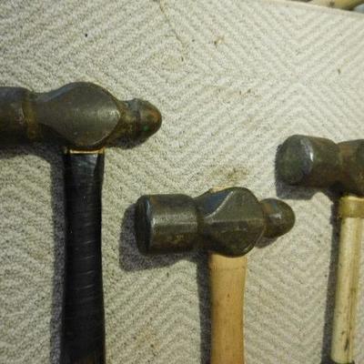 Set of Three Ball Peen Hammers