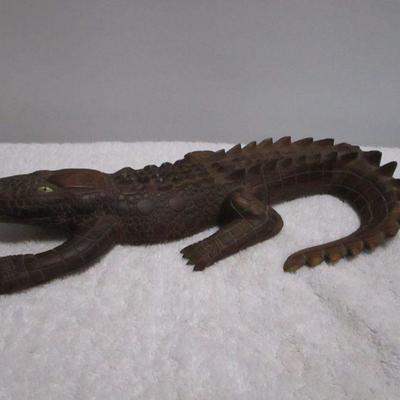 Lot 121 - Wooden Crocodile