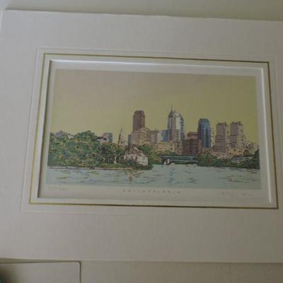 Artist Proof Of Philadelphia Skyline