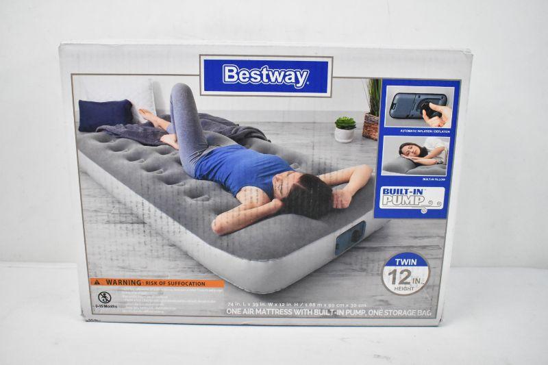 Bestway Twin Air Mattress with Built in Pump New
