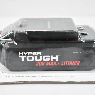 Lithium Ion Battery Pack 20-Volt Max by Hyper Tough - New