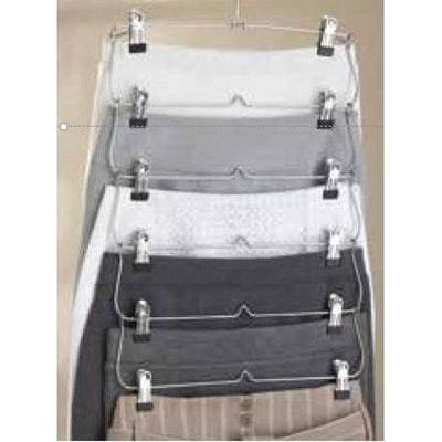 6 Tier Skirt/Pants Organizer , Quantity 4 - New No Packaging