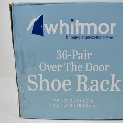 Shoe Rack: Whitmor 36 Pair Over the Door Shoe Rack - New