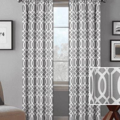 2x Better Homes and Gardens Curtains Gray Ironwork/Slate: 54