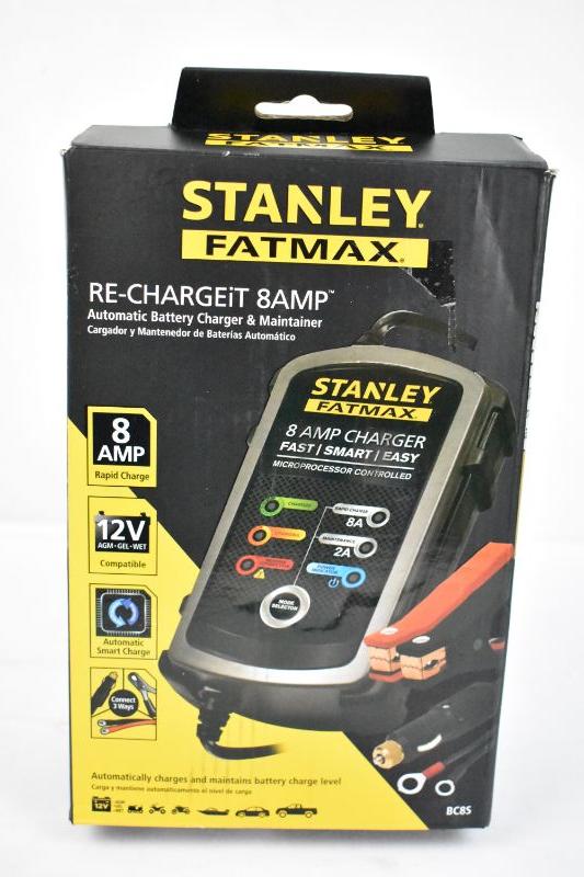 Stanley Fatmax Re-Chargeit 8 Amp - New, Open Box, Works | EstateSales.org