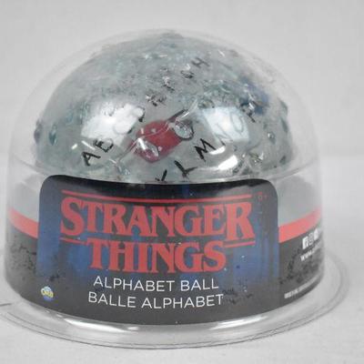 Stranger Things Alphabet Squishy Ball Toy - New