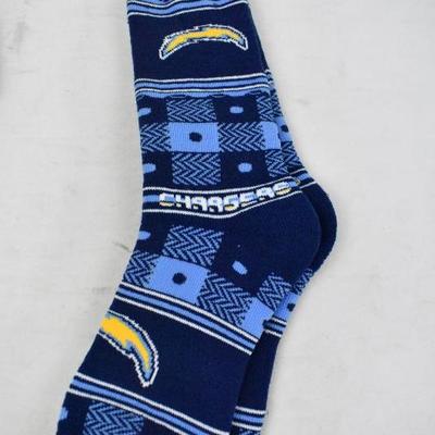 San Diego Chargers Winter Set, Scarf, Socks, Hat, and Gloves - New
