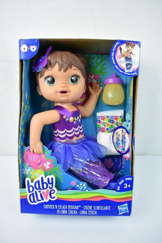 baby alive shimmer and splash mermaid doll