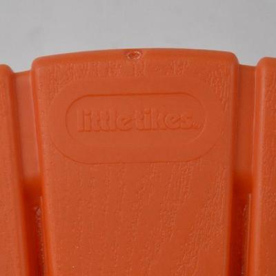 4 Small Orange Plastic Chairs for Toddlers by Little Tikes, 50 Lb Limit - New