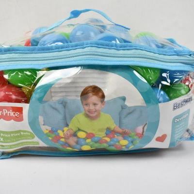 Fisher Price Play Balls, Quantity 100, Ball Size is 2.2