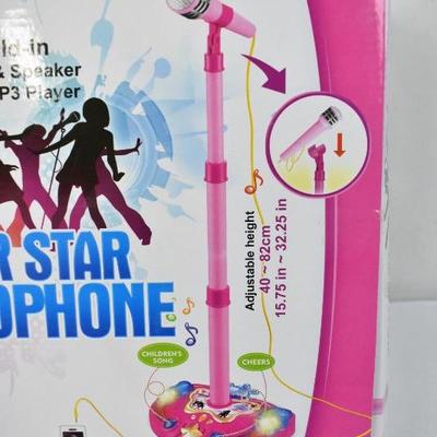 Superstar Microphone Toy Set with Music & Light - New