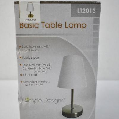 Basic Table Lamp, 10
