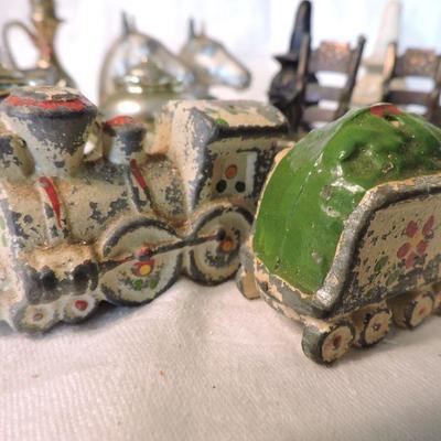 Collection of Vintage Metal and Cast Iron Salt and Pepper Shakers