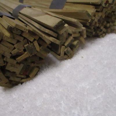 Lot 132 - Pressure Treated Wood Slats For Model Railroad Track and Villages  