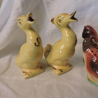 Collection of Vintage Porcelain Salt and Pepper Shakers- Birds