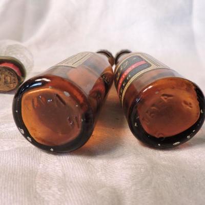 Set of Two Vintage Glass Salt and Pepper Shakers