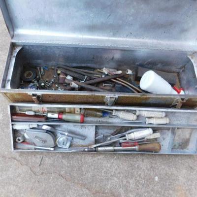 Metal Tool Box and Contents 30