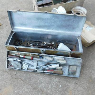 Metal Tool Box and Contents 30