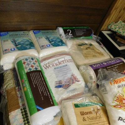 Large Collection of Craft and Sewing Batting and Filler