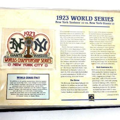 New York Yankees Official World Series Patch Collection 1923-2009 W&W