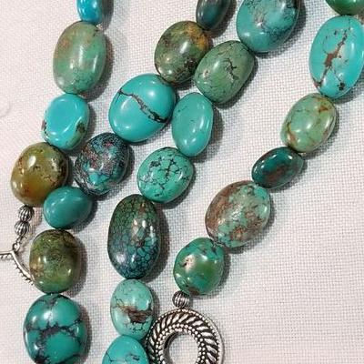 Sterling and Turquoise necklace set
