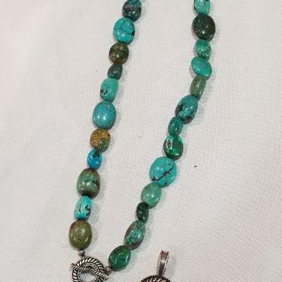 Sterling and Turquoise necklace set