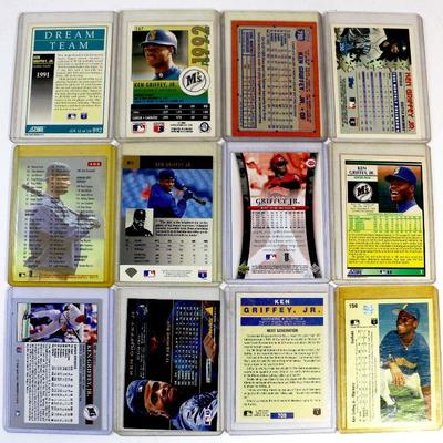 KEN GRIFFEY Jr. BASEBALL CARDS SET - 12 CARDS LOT - ALL Excellent / Mint