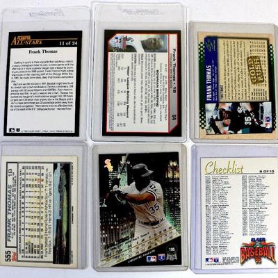 FRANK THOMAS BASEBALL CARDS SET - 6 CARDS LOT - ALL Excellent / Mint