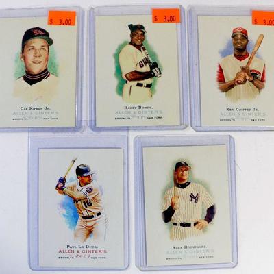 Topps World's Champions RIPKEN Bonds GRIFFEY Rodriguez Lo Duca Baseball Cards Set