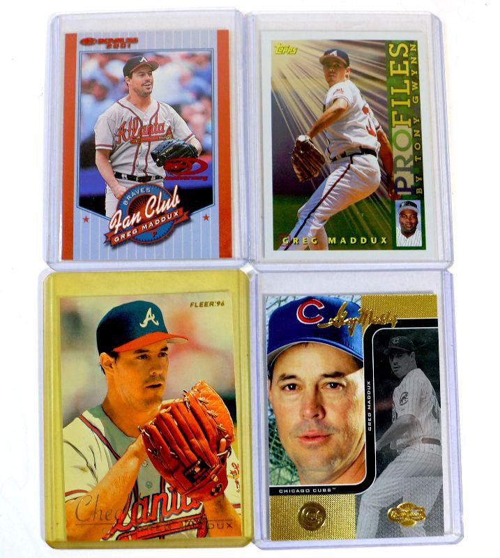 Greg Maddux Baseball Cards Set - 4 Cards Lot - All Excellent   Mint 