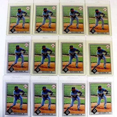 ALEX OCHOA Baseball Cards Set - 12 Front Row CARDS LOT - ALL Excellent / Mint