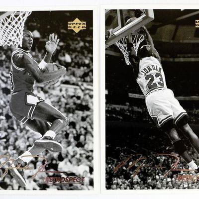 MICHAEL JORDAN 1998 UPPER DECK Retrospect Postcards Complete SET MJR-1 - MJR6