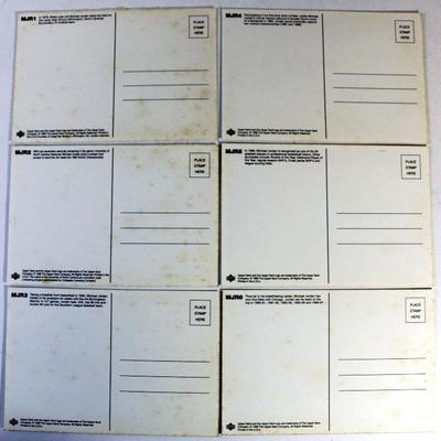 MICHAEL JORDAN 1998 UPPER DECK Retrospect Postcards Complete SET MJR-1 - MJR6