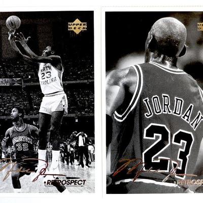 MICHAEL JORDAN 1998 UPPER DECK Retrospect Postcards Complete SET MJR-1 - MJR6