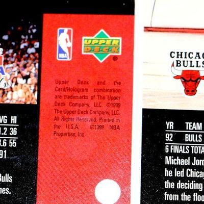 MICHAEL JORDAN 1999 UPPER DECK Gatorade NBA Championships 6 Gold Foil Card Set