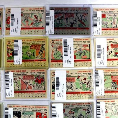 1956 TOPPS BASEBALL CARDS SET - 38 CARDS - ALL HIGH GRADE - VG/EX Condition