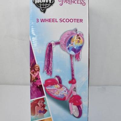 Huffy Disney Princess 3 Wheel Scooter - New