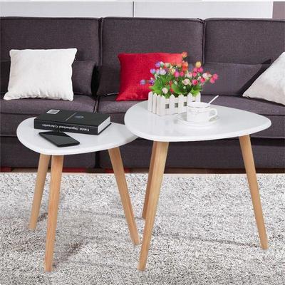 Set of White Nesting End Tables - New