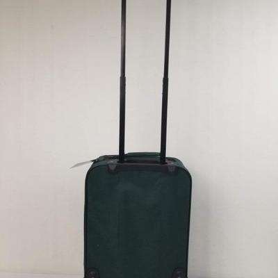 Protege 18 Inch Pilot Case Carry-On Luggage Bag, Green - New