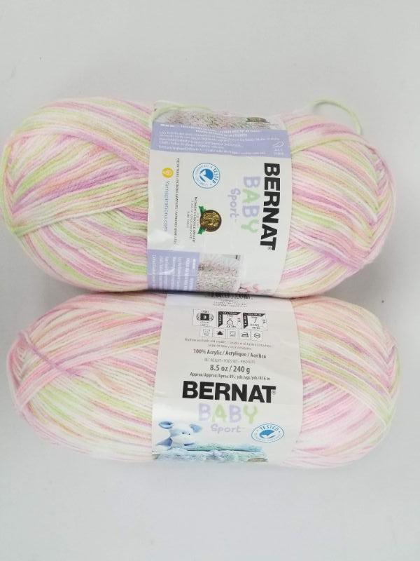 Bernat Baby Sport Yarn Skeins Quantity 2 8.5 oz Each New EstateSales