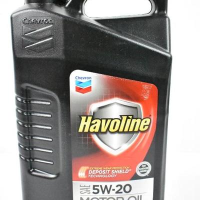 Havoline Motor Oil SAE 5W-20, 1.25 Gallons/5 Quarts - New