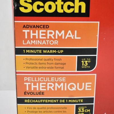 Scotch Thermal Laminator 1 Minute Warm-up - New