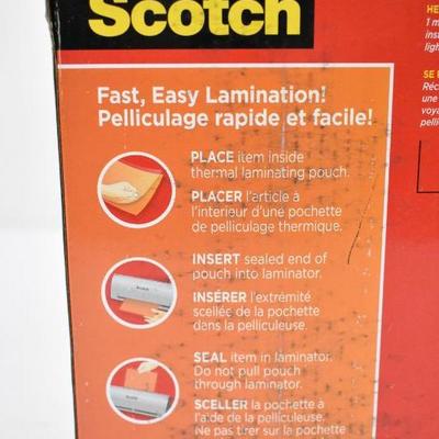 Scotch Thermal Laminator 1 Minute Warm-up - New