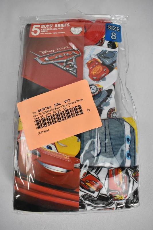 11 Pairs of Boys Underwear Size 8: Batman, Pokemon, Cars 3 - New