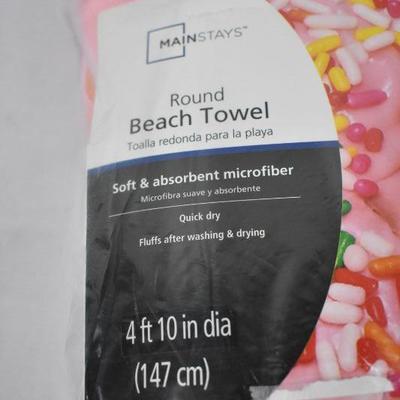 Donut Round Beach Towel, 58